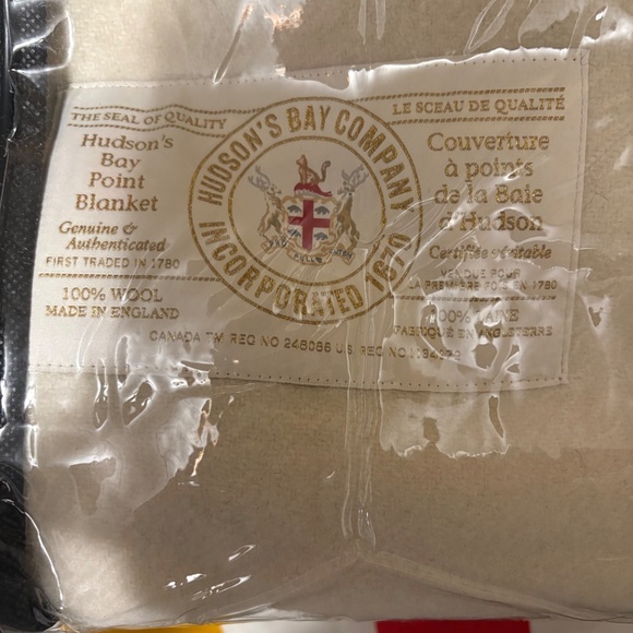 Authentic Hudson’s Bay Company HBC 6-Point Wool Blanket queen multistripe - Picture 2 of 6